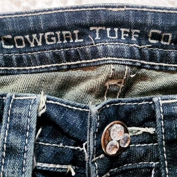 "Cowgirl Tuff Co." Ladies' Bootcut "Jazzy" Jeans (Size W:24 / L:33) - Picture 11 of 13